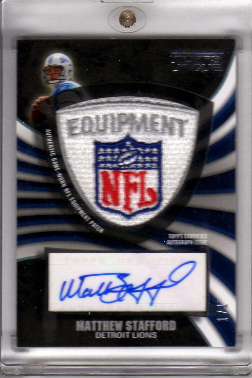 Phenomenal Pull: Matthew Stafford Topps Unique 1/1 NFL Patch Auto