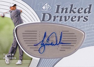 2012 SP Game Used Inked Drivers Tiger Woods