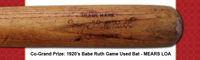 Babe Ruth Game Used Bat