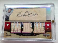 Babe Ruth Signature Bats Set with (1) Card & (1) Mini Genuine
