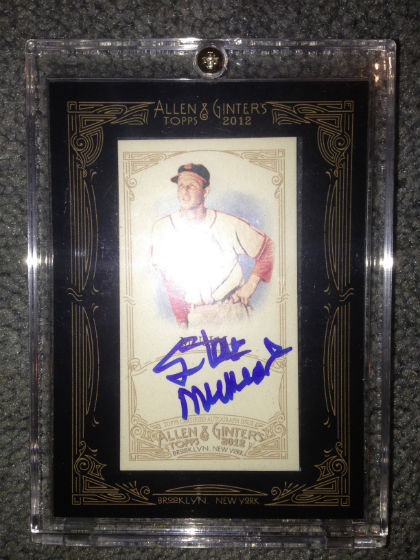 Stan Musial Ginter Auto