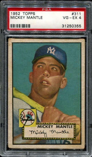 Mickey Mantle PSA 4