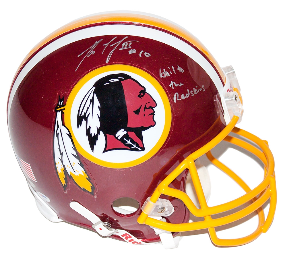 RGIII Autographed Helmet