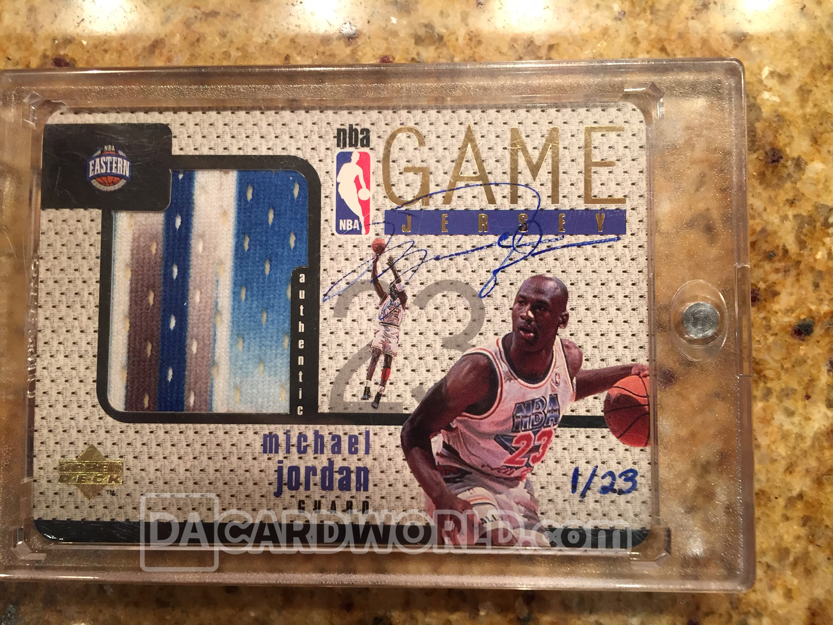 Auction a 1997-98 UD Game Jersey Michael Jordan All-Star Patch Card