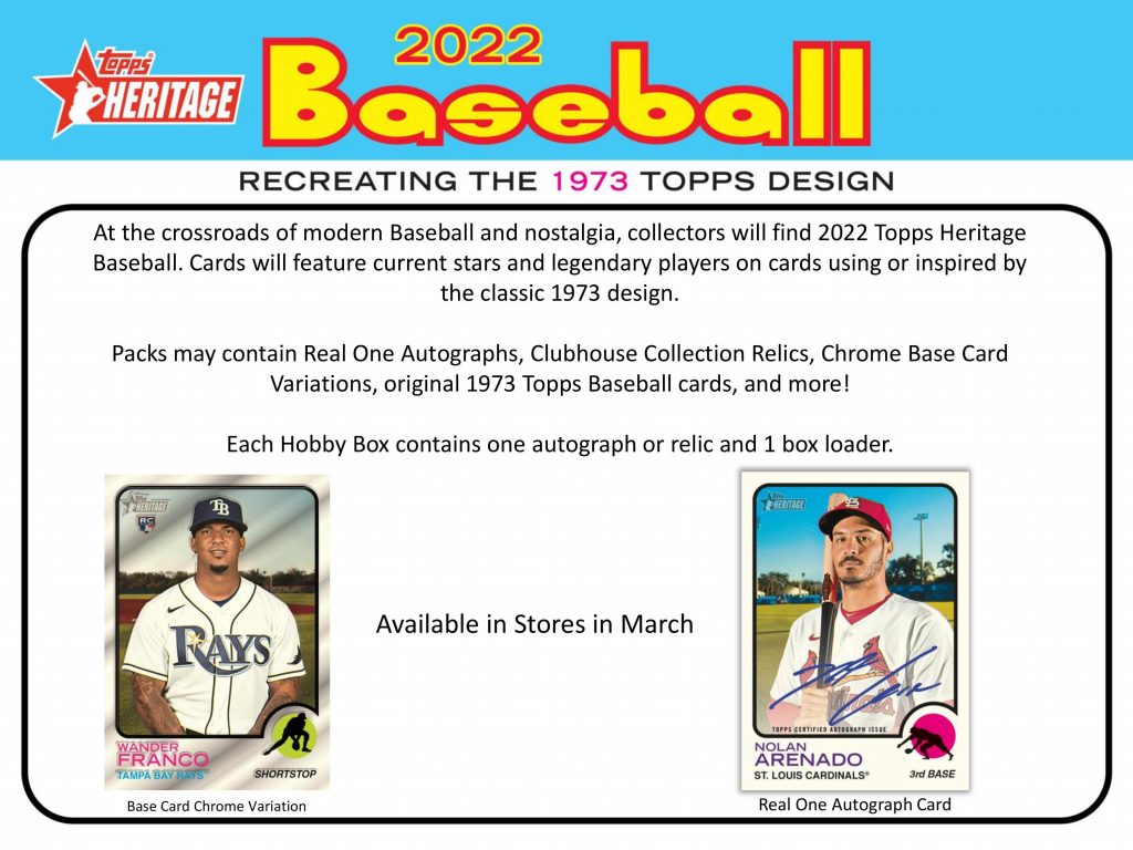 2022 Topps Heritage Baseball Preview | Dave & Adam's News