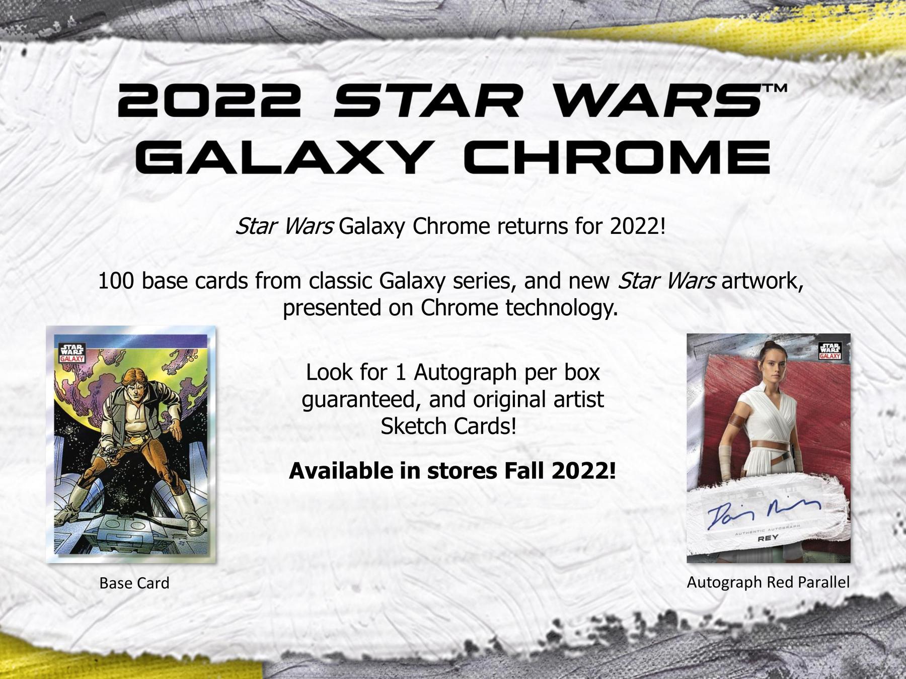 2022 Topps Star Wars Chrome Galaxy Checklist Preview | Dave