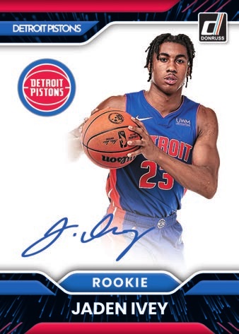 2022-23 Panini NBA Hoops Jaden Ivey Rookie Card Blue Parallel #235 Color  Match